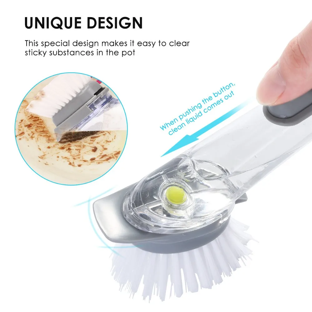 Кухонная Чистящая губка щетка для очистки двойного использования кухонные инструменты для очистки посуды инструмент для очистки посуды помощник для мытья посуды
