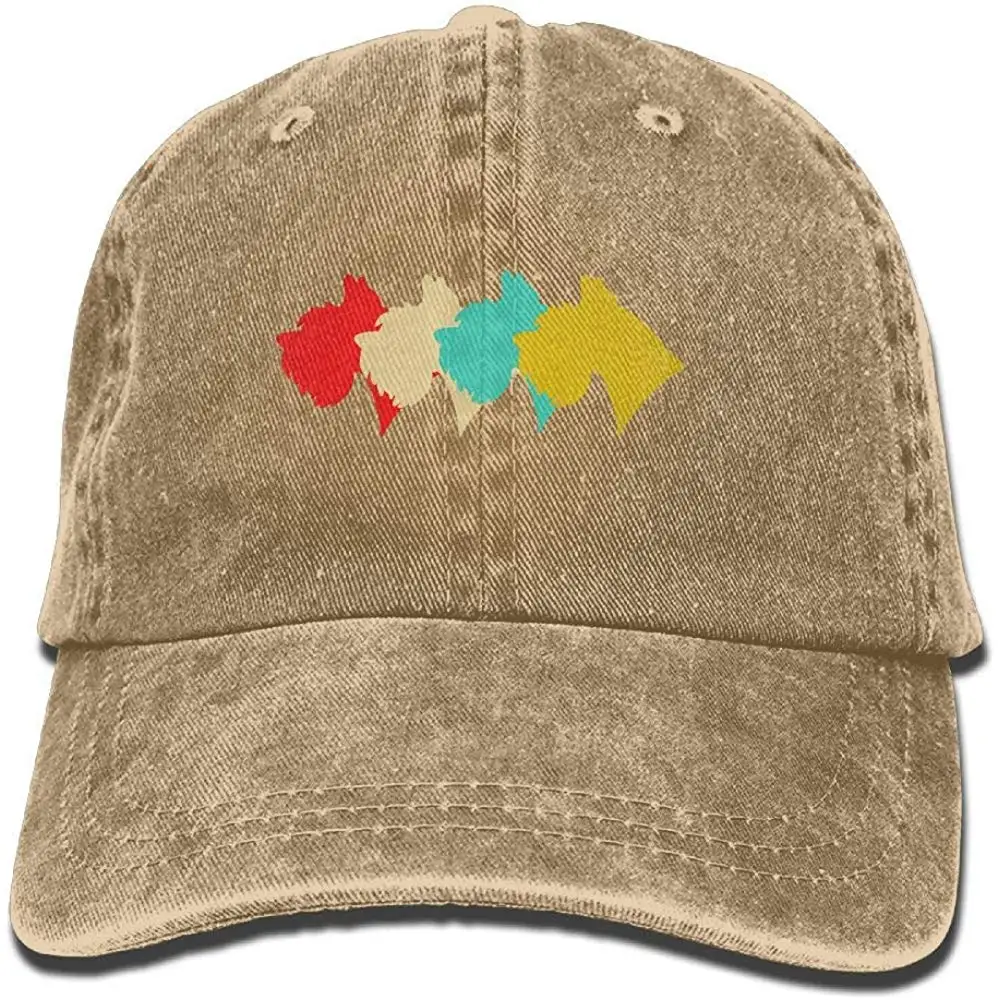 Винтажная Ретро Художественная Шнауцер взрослая Джинсовая Шляпа От Солнца регулируемая бейсболка