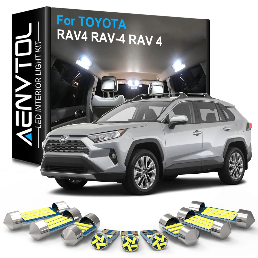 AENVTOL Canbus Interior Light LED For Toyota RAV4 RAV 4 XA10 20 30 40 50 1998 1999 2004 2006 2007 2016 2017 2018 2019 2020 2021 |