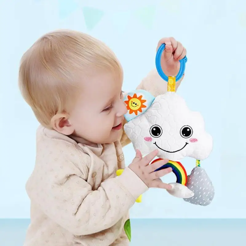 Плюшевый игрушечный колокольчик Bayin Box Детский комфортный кулон подходящий возраст более 3 месяцев младенцы применяются к кроватке и коляске