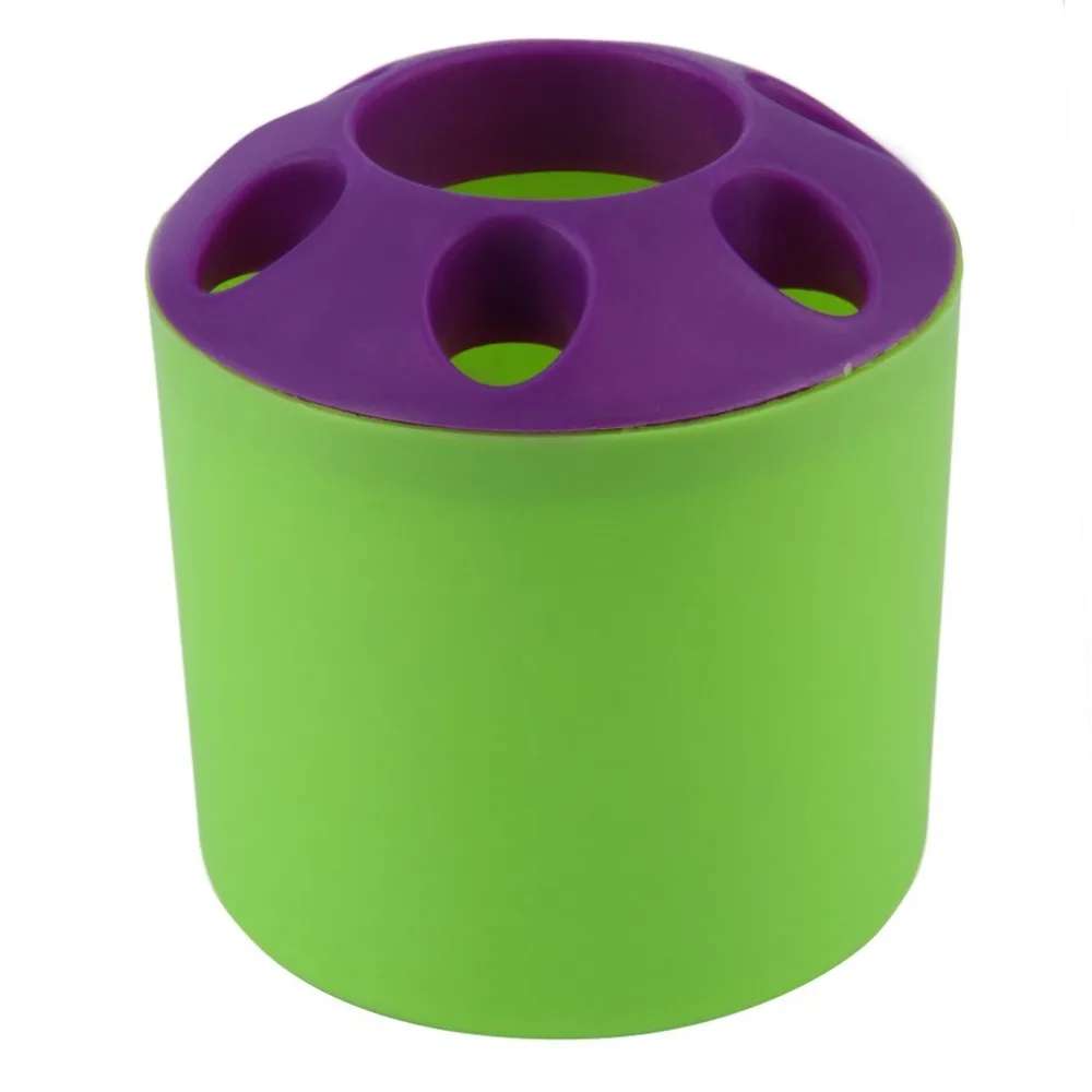 

Cute Multi-functional Porous Desktop Pen Container Toothbrush Toothpaste Holder Practical Leisure Furniture Items