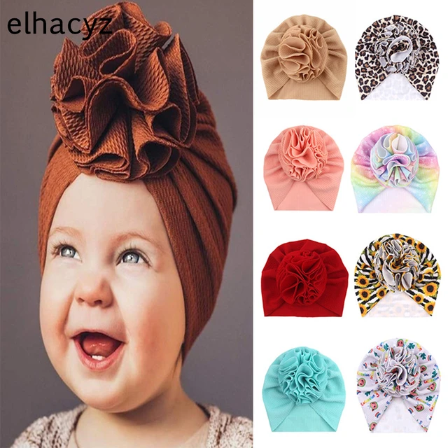 Diadema de flores para bebé, turbante infantil, sombrero para niño pequeño, lazo para la cabeza, banda para el pelo, gorro para recién nacido, accesorio para el cabello niño - AliExpress