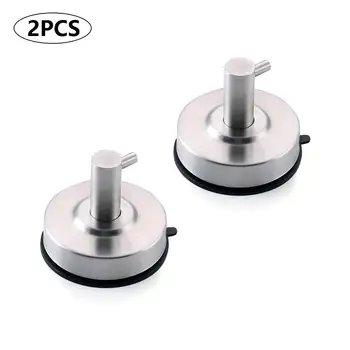 

Bathroom Shower Hook for Flat Smooth Wall Surface Towel Robe Bathroom Kitchen Shower Bath Coat (2 Pack) 40DC16