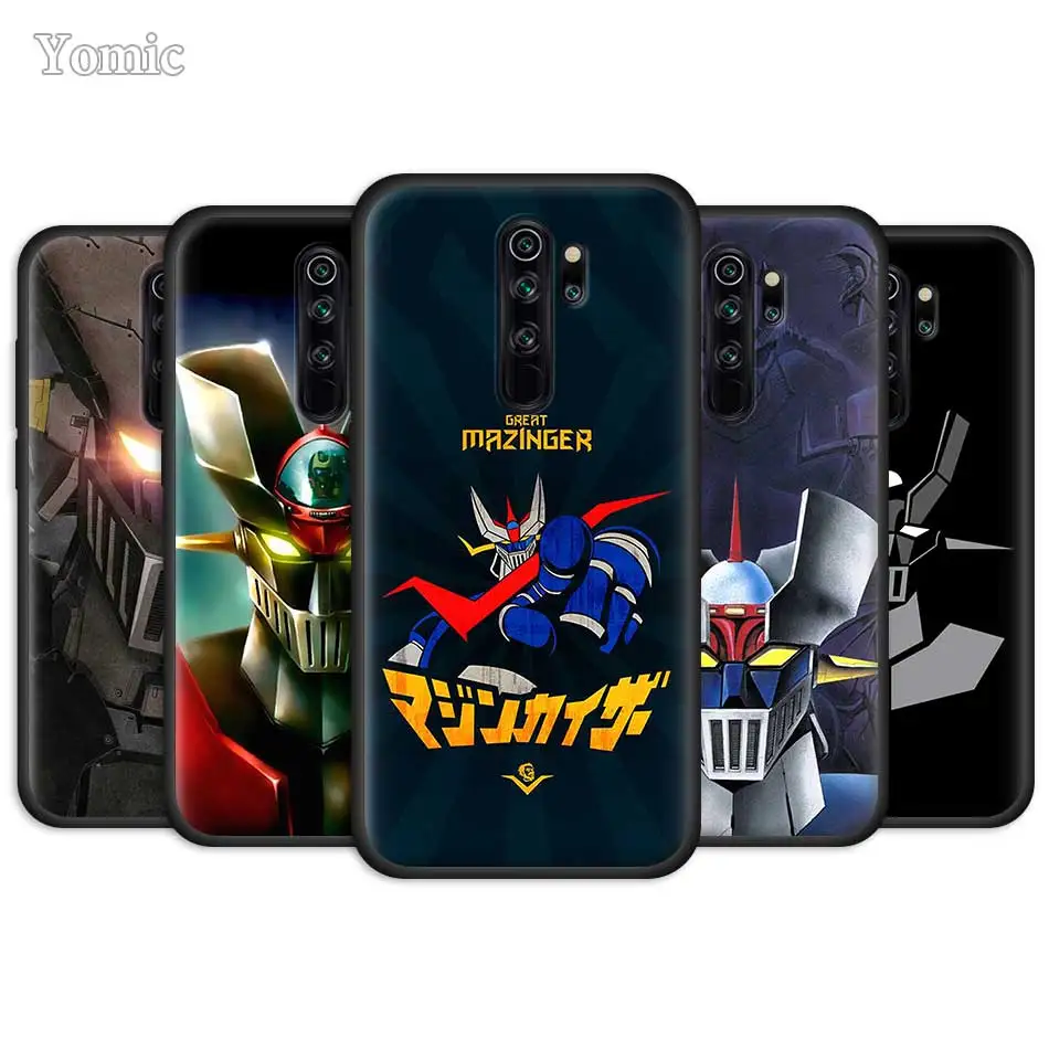 Mazinger Z чехол для Xiaomi Redmi Note 9S 8 9 7 10 Pro 9C 9A 7A 8A 6A черный мягкий силиконовый Мобильный