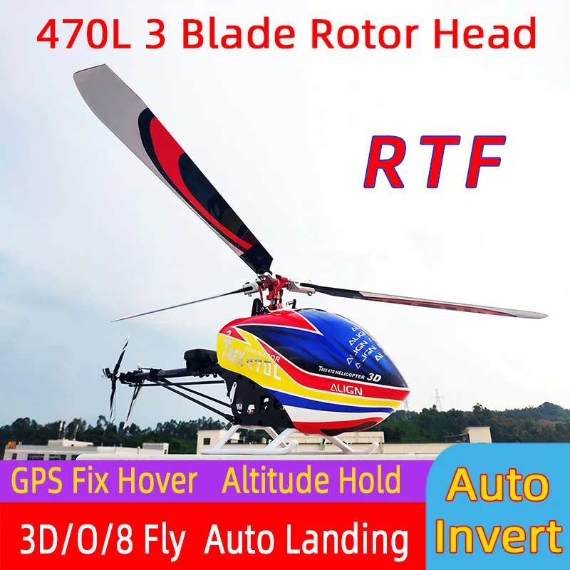 

Выровнять T-REX 470 умных дронов 6CH RC вертолет 470L P 450L Heli 6CH 3D 6-axis-Gyro Flybarless GPS вертолет RTF 2,4 ГГц беспилотный игрушки