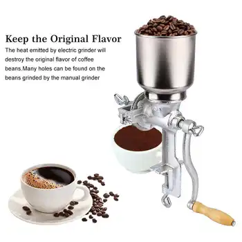 

Corn Coffee Grinder Food Wheat Manual Hand Grinding Machine for Grains Oats Iron Nut Mill Crank Cast Domestic Delivery