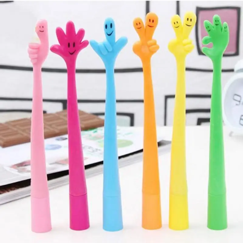 

Funny Ballpoint Pen Expressive Finger Cartoon Writing Ball Pen Creatively Hand Flexible Bendable Stationery Finger Gesture Pen