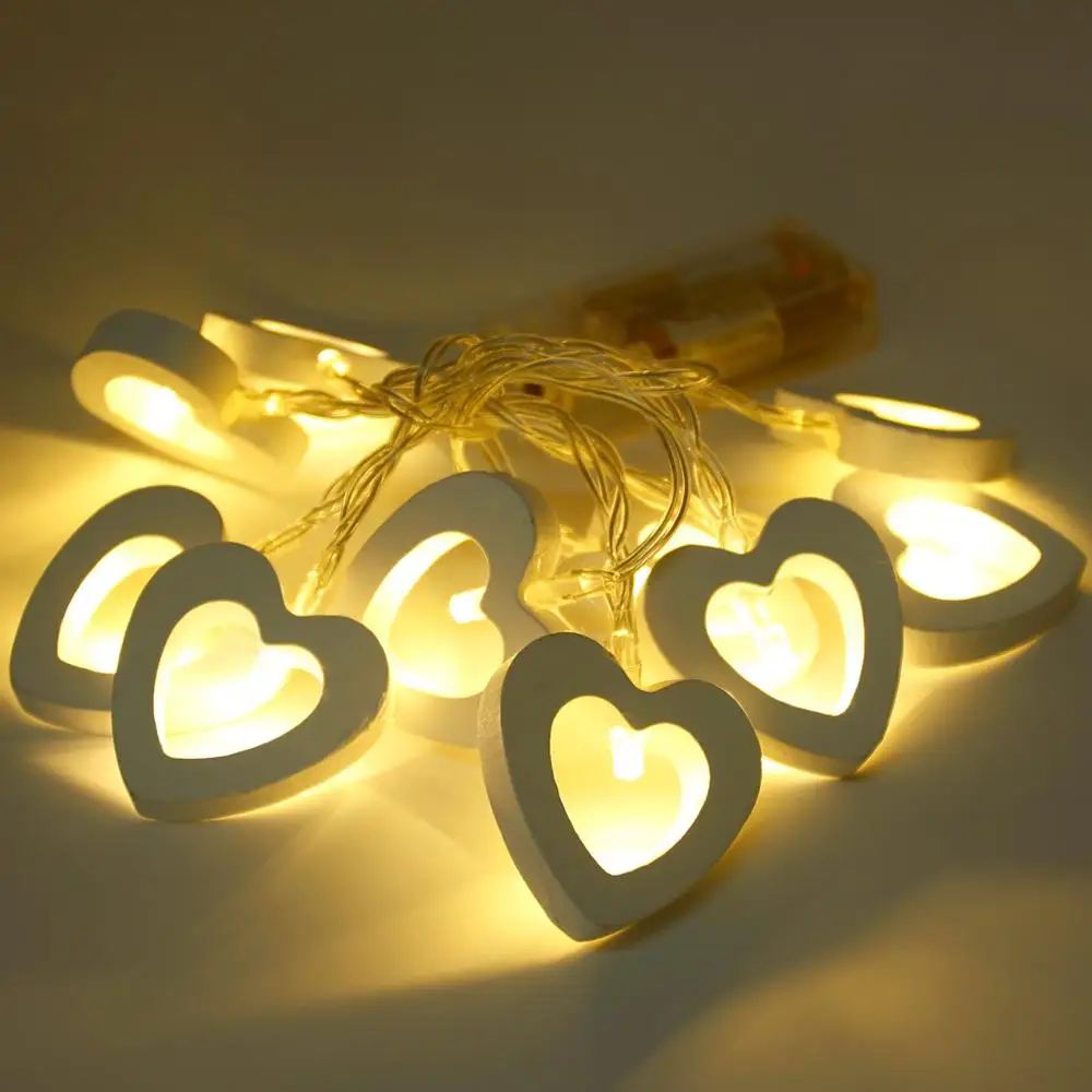 Huiran LED Photo Clip String Lights Rustic Wedding Decor Weeding Decoration For Wedding Birthday Party Supplies Christmas Party