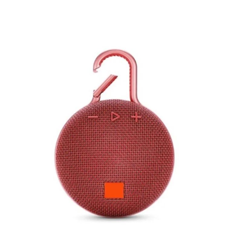 Красный Мини Водонепроницаемый Bluetooth динамик JBLl клип 3 динамик с резиновым объемным fm-радио беспроводной портативный 5 Вт громкий динамик PK JBLl GO - Цвет: Красный
