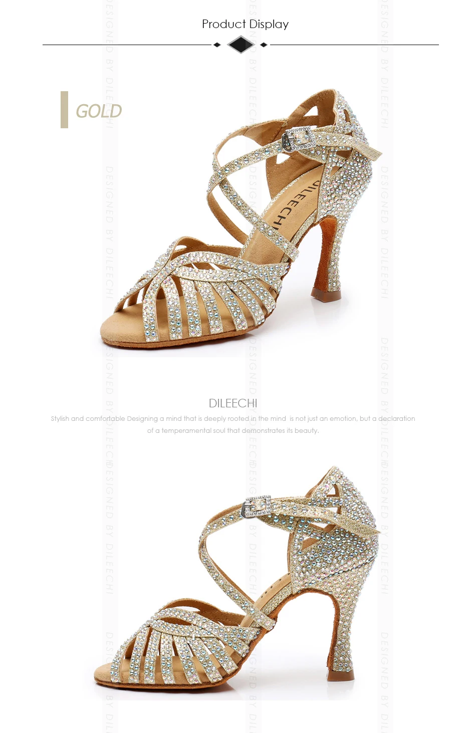 鞋子图片展示-金色-1