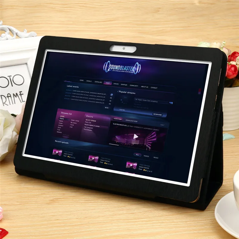 Универсальный защитный кожаный чехол-книжка для 10,1 дюймов Android Tablet PC Складные Чехлы Защитные