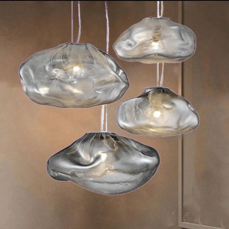

Nordic Design LED Glass Pendant Lights Personality Loft Hanging Lamp Bar Decoration Pendant Lamp Living Room Indoor Lighting