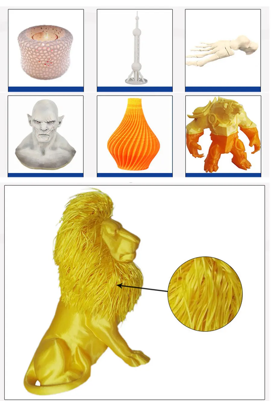 LCD Screen Display 3D Printer Machine Large Printing Size DIY 3D Printer Kit Professional High Precision Printing US/EU Plug