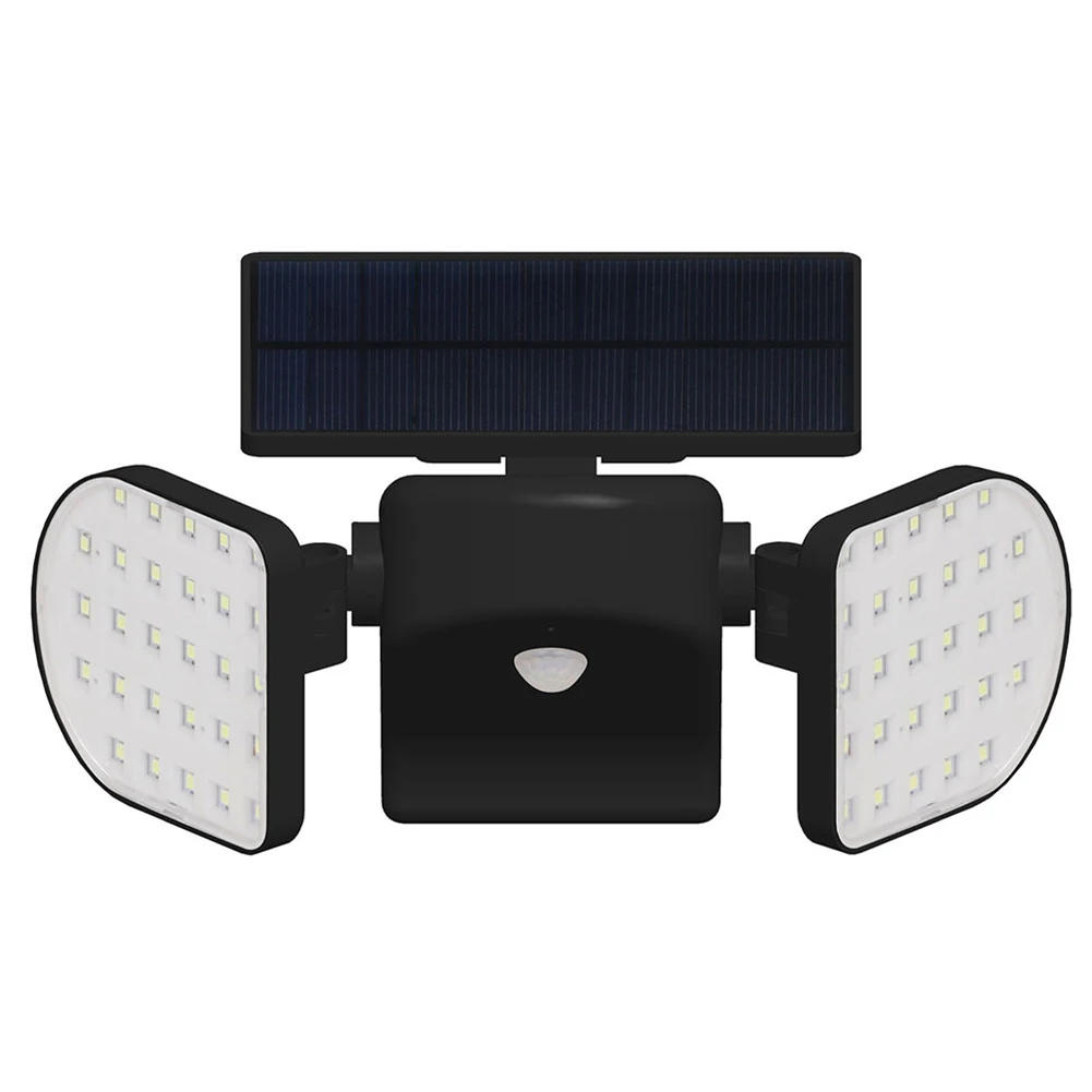 Открытый 56LED с двойной головкой вращающийся Солнечный садовый светильник модный человеческий индукционный Пейзаж уличный светильник Настенный светильник