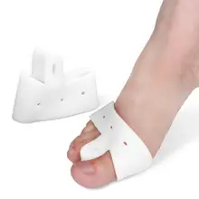 Удобный мягкий защитный выпрямитель для пальцев ног, силиконовый разделитель для пальцев ног, корректор для большого пальца, для ухода за ногами, регулятор вальгусной деформации