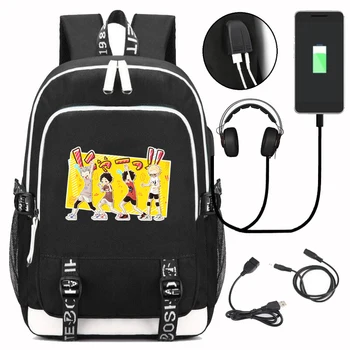 

The Fashion Haikyuu Backpack Women Men Rucksack Canvas Leisure Style Black High capacity Bag Laptop Backpack Work Bags