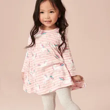 Jumping meter/платья для малышей с единорогами; хлопковая одежда принцессы для маленьких девочек; сезон осень-весна; детский праздничный костюм