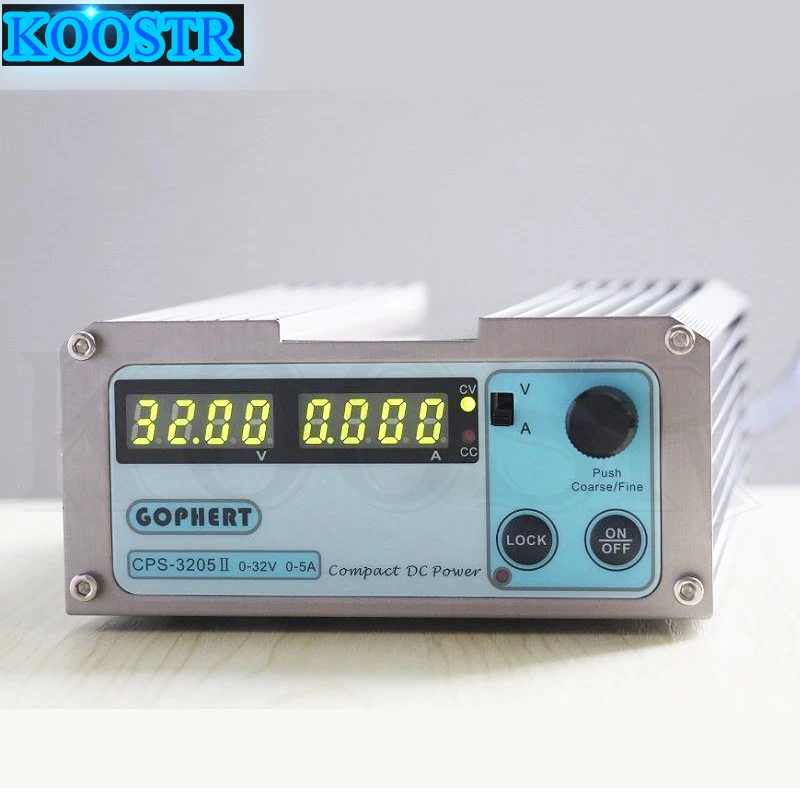 CPS-3205 II Регулируемый импульсный источник питания постоянного тока 32V 5A 160W SMPS переключаемый 110 V/220 V Компактный цифровой лабораторный источник питания