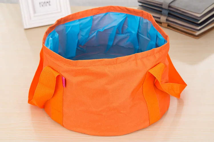 15L Foldable Folding Camping Washbasin Basin Bucket Bowl Sink Washing Bag Portable Foot Bath Water bucket for Outdoor Travel