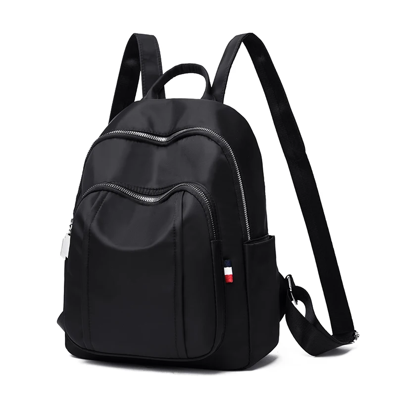 

Waterproof Bts Backpack Anti Theft Backpack School Bags for Teenage Girls Oxford Women Solid Softback Black Canvas Backpack