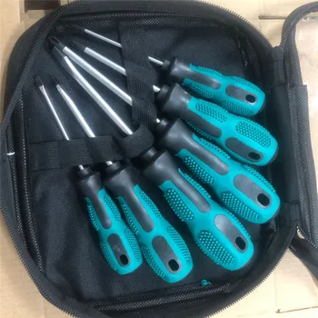 

6Pcs/7PCS Anti-Skid Magnetic Screw Driver Chrome Vanadium Alloy Steel Material Tool Set Electrical Appliance Maintenance Tools