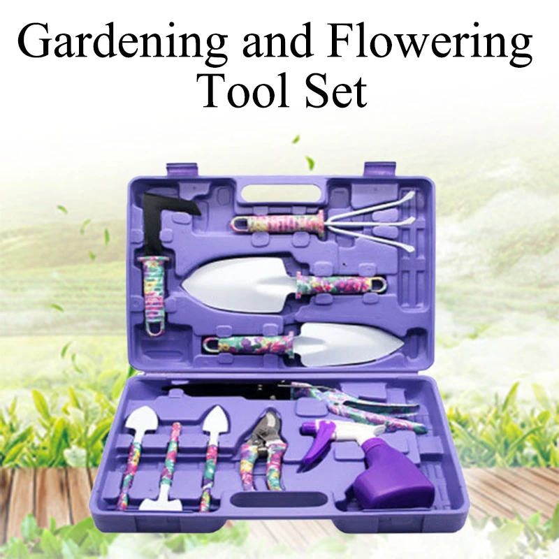 de herramientas de jardinería para jardín, rastrillo de pala, herramienta riego, poda de jardín, Kit de herramientas de jardinería, 5/10 unids/set| | - AliExpress
