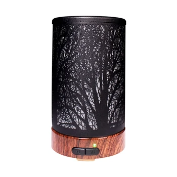 

Metal Essential Oil Diffuser 100Ml Aroma Diffuser Ultrasonic Aromatherapy Humidifier Cool Mist Maker For Home Office Escritori E