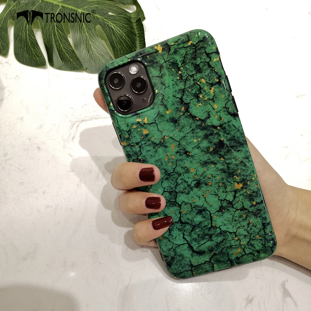 Блестящий Мраморный чехол для телефона iPhone 11 Pro Max XR X XS MAX зеленый красный 6S 7 8 Plus