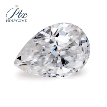 

2020 Wholesale Custom high quality gemstone D color pear cut 3*5MM loose Moissanite Серьги кольцо браслет кольц diamond