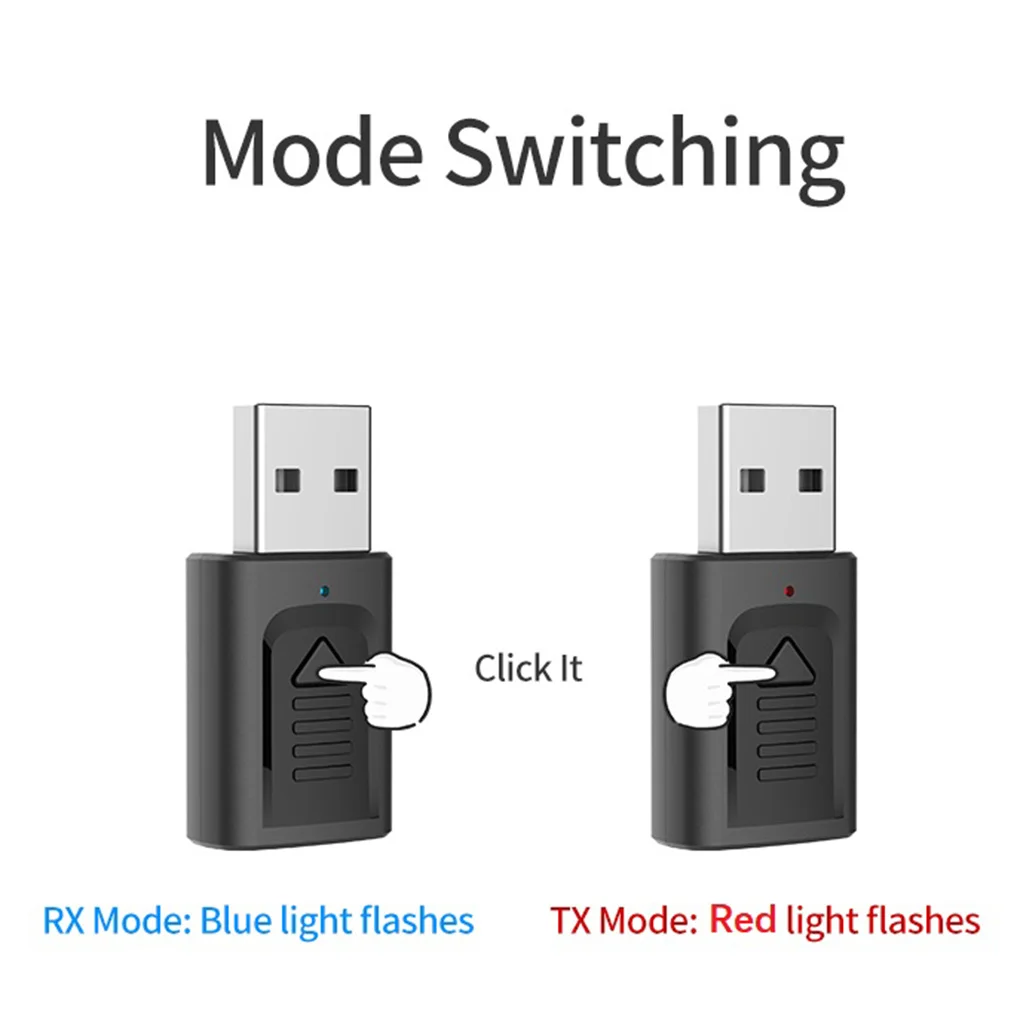 Мини Bluetooth 5 0 аудио приемник передатчик 4 в 1 3 мм Jack AUX USB стерео музыка Беспроводной