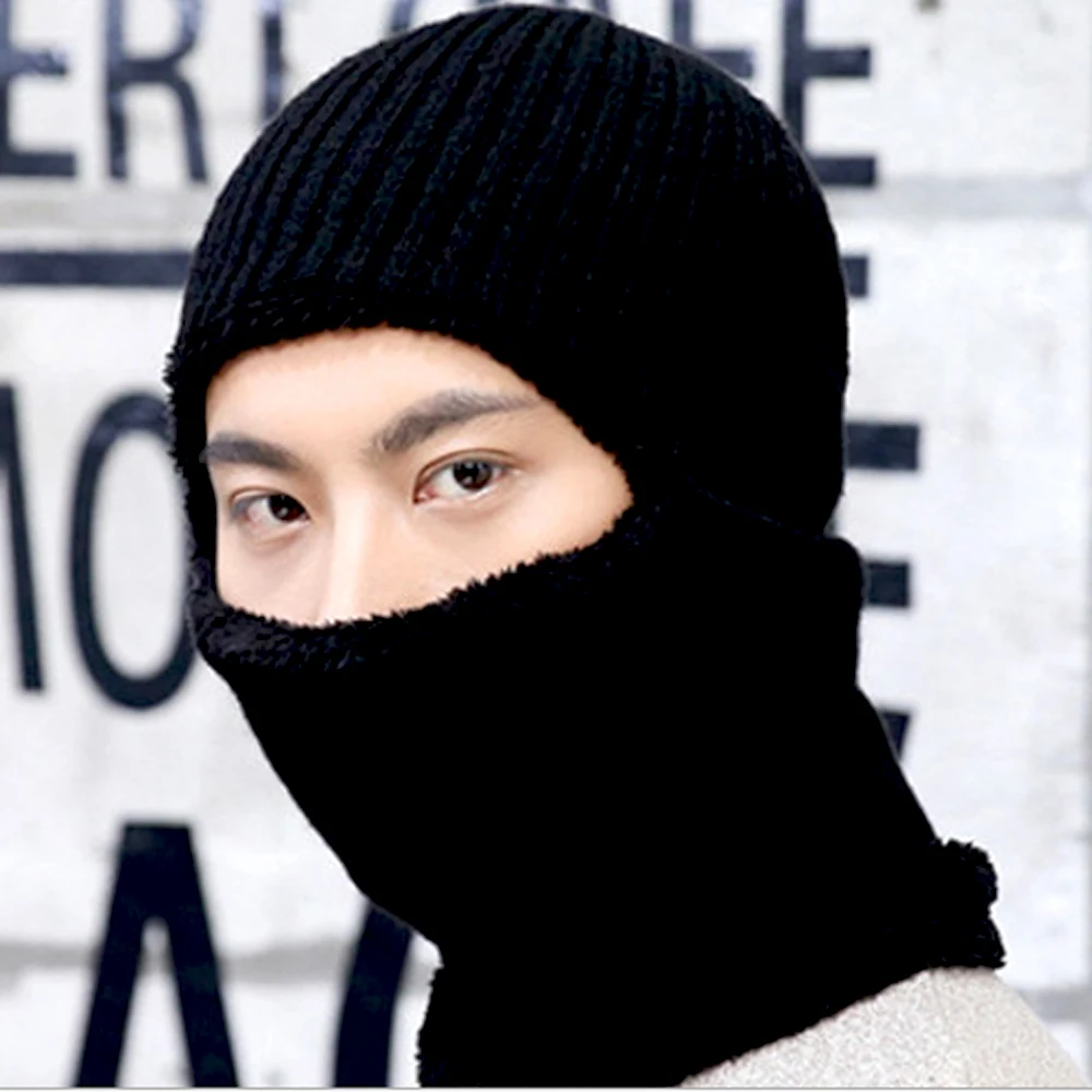 Зимние шапки для мужчин Skullies Beanie шапка зимняя шапка мужской женский шерстяной шарф шапка s Набор Балаклава маска Knitted шапка вязаная шапка