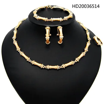 

Yulaili Unique Gold Color Necklace Earrings Bracelet Ring African Party Jewelry Sets Arab Wedding Gifts Ethiopian New Jewellery
