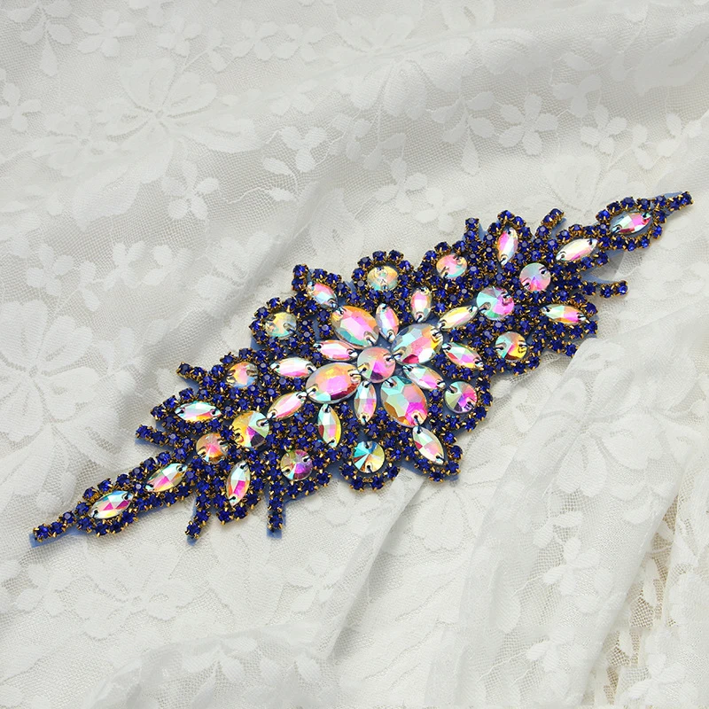Clear Glass Rhinestone Sewing Iron On Appliques Trims Bouquet Dress Crafts Hot Fix Rhinestones Glue Art Decorations | Дом и сад