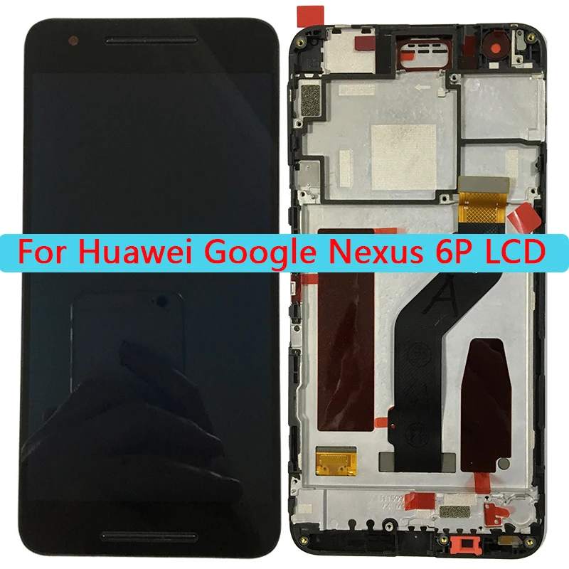 ЖК дисплей качества AAA для Huawei Google Nexus 6P сенсорный экран дигитайзер с рамкой в