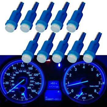 

50Pcs Blue T5 Car Cob LED lamps Auto Dash Door Reading Gauge Light Bulbs LED Instrument Light