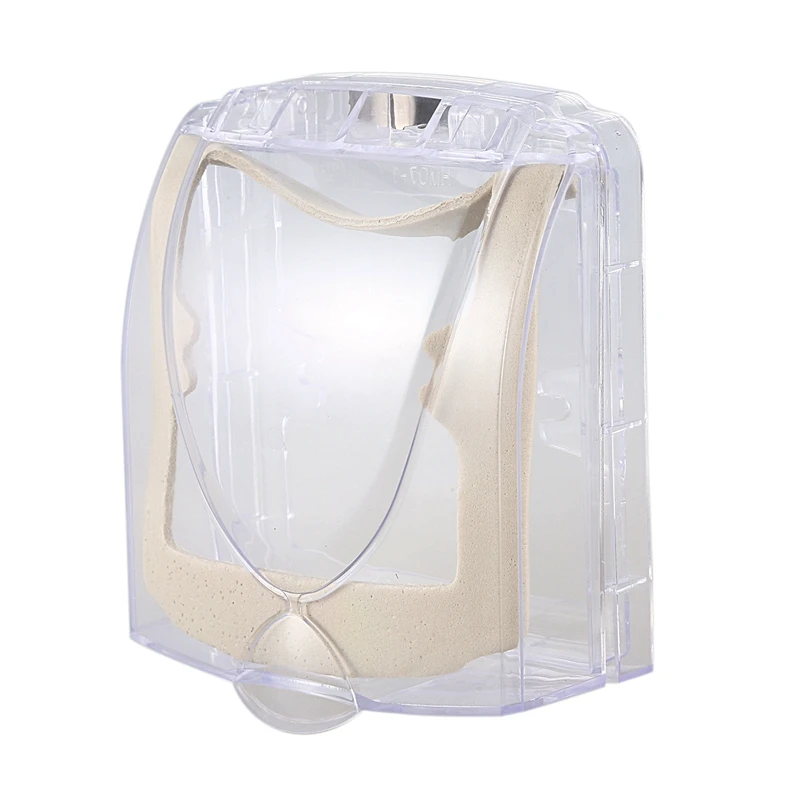 

Bathroom Wall Switch Flip Cap Splash Proof Waterproof Cover Box Clear