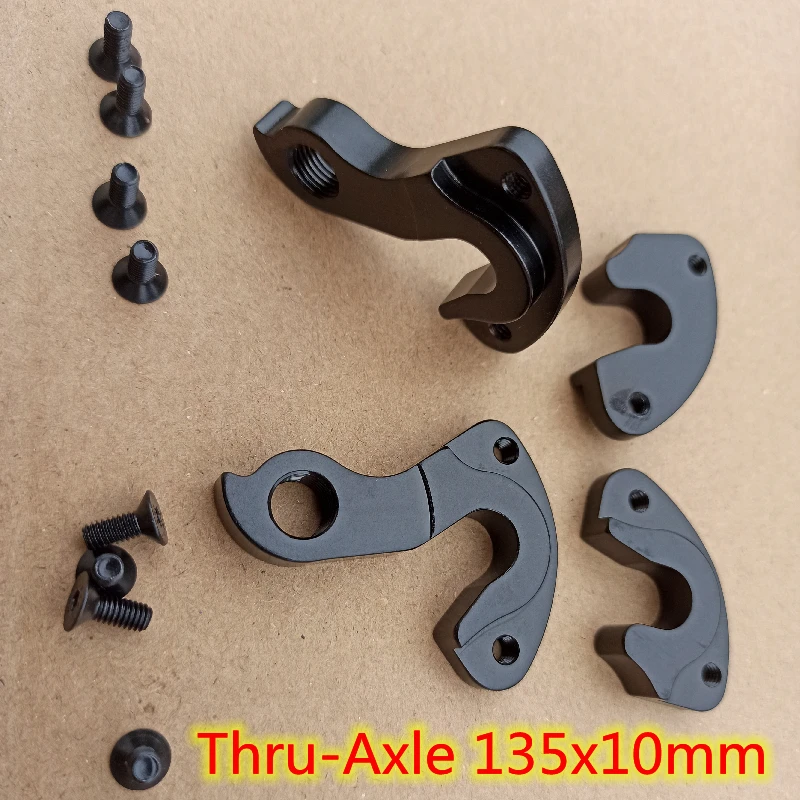 

1pc Bicycle MECH dropout For Trident Thrust TRINX OEM Bike Axle Thru Quick Release carbon frame 135x10mm Gear derailleur hangers