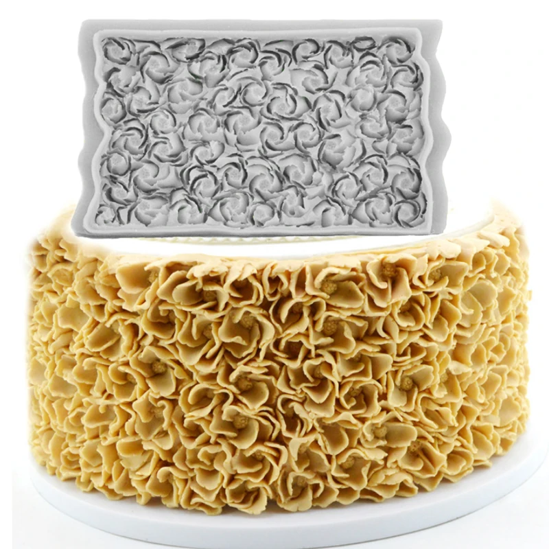

Rosette & Small Orchid Mould Silicone Mold Fondant Cake Decorating Tool Gumpaste Sugarcraft Chocolate Forms Bakeware