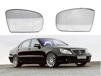 

Car Left Right Side Heated Rear View Mirror Glass for Mercedes Benz S-Class W220 1998 1999 2000 2001 2002 2208100421 white glass