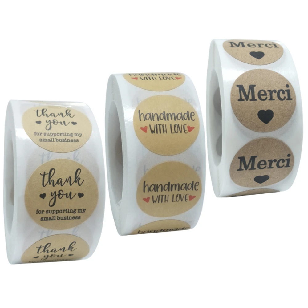 Merci Bahasa Perancis Terima Kasih Segel Stiker Label Perekat Diri Kartu Pesta Pernikahan Kotak Hadiah Paket Label Penyegelan Buatan Tangan Stiker Stiker Aliexpress