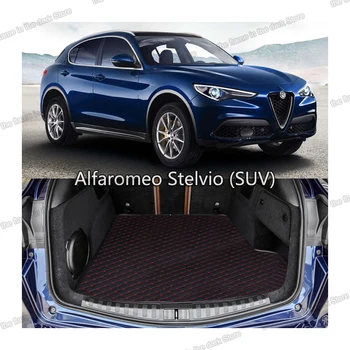 

lsrtw2017 durable wearable waterproof car trunk mat for ford ALFA ROMEO stlivo 2015 2016 2017 2018 2019 2020