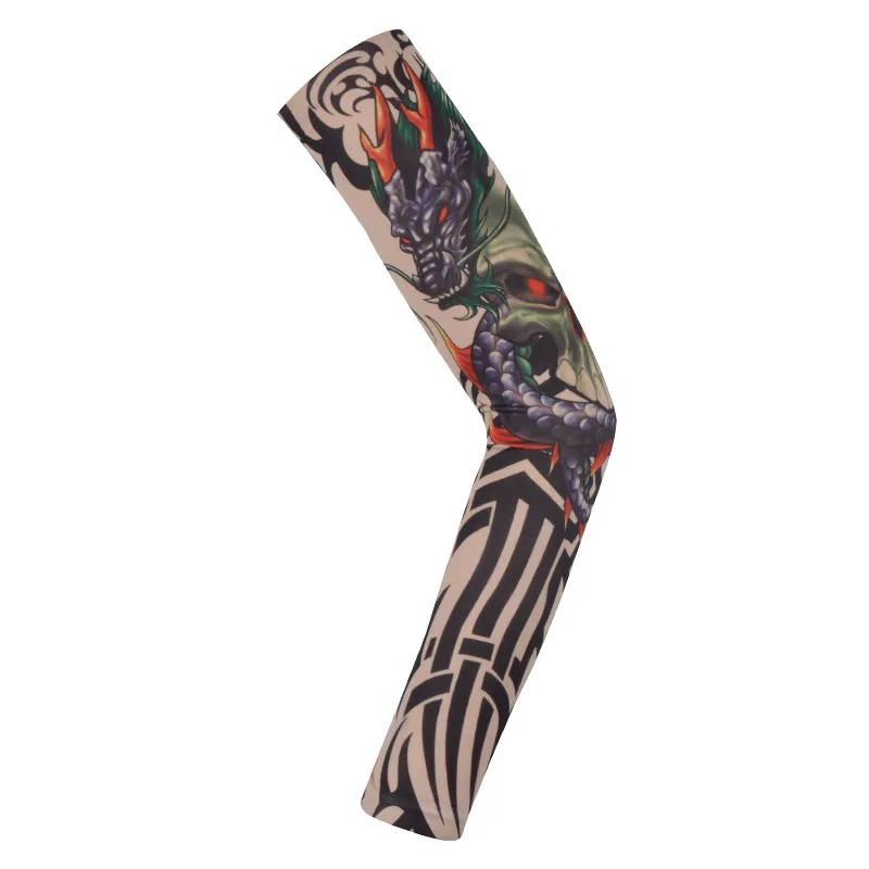 1 шт. Новая модная Татуировка теплый рукав солнцезащитный рукав рука защищает эластичный 38*9 см открытый солнцезащитный рукав - Цвет: J07139