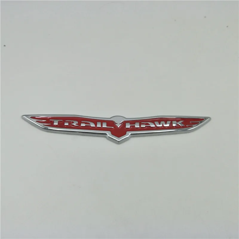 224*35 мм для Jeep Cherokee Liftgate Trailhawk значок эмблема Trail Hawk задний багажник Хвост Логотип Боковая дверь наклейка - Название цвета: Red