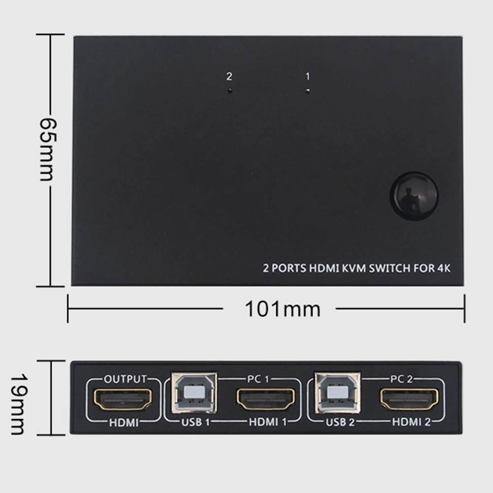 Тип c к usb 4 порта HDMI KVM коммутатор конвертер компьютерная клавиатура мышь монитор USB Sharer юсб адаптер מצל usb c к usb