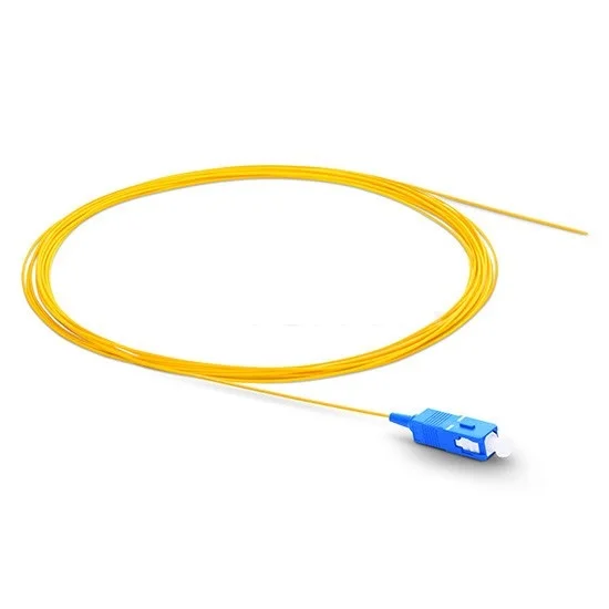SC APC UPC Fiber Optic Pigtail 1 5m Simplex 0 9mm PVC Jacket Ftth Pigtail in 3