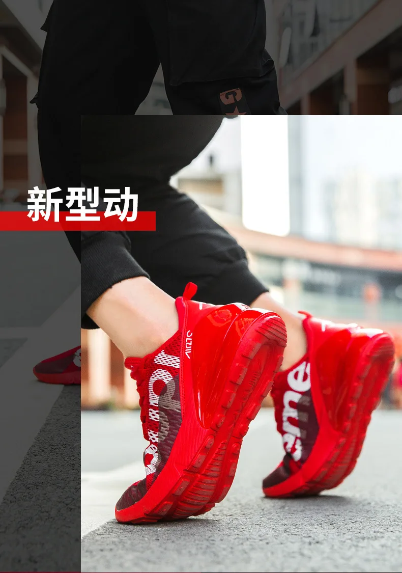 Leisure Time Man Outdoors Sneakers Low Help Bradyseism Run Shoe Male Ventilation Thick Bottom Net Cloth Male Shoe