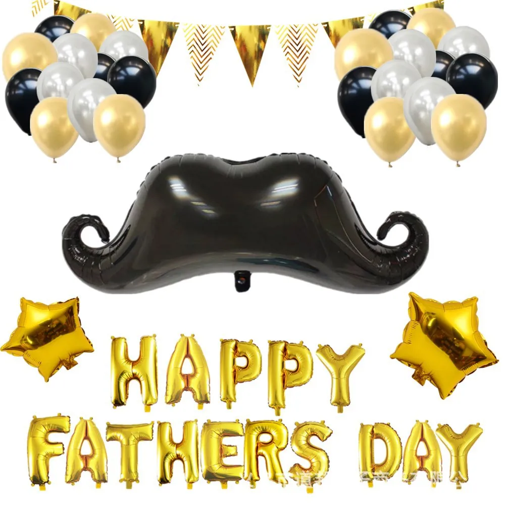 Father's Day счастливый день благодарения атмосфера декоративное настенное украшение 16-дюймовый шпилька для Алюминий пленка набор воздушных шариков с Father's Day воздушный шар