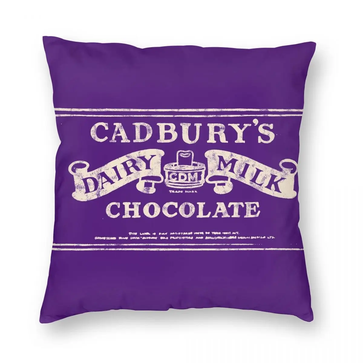 Cadbury's Chocolate Vintage Logo Square Pillowcase Polyester Linen Velvet  Pattern Zip Decor Pillow Case Home Cushion Case - Pillow Case - AliExpress