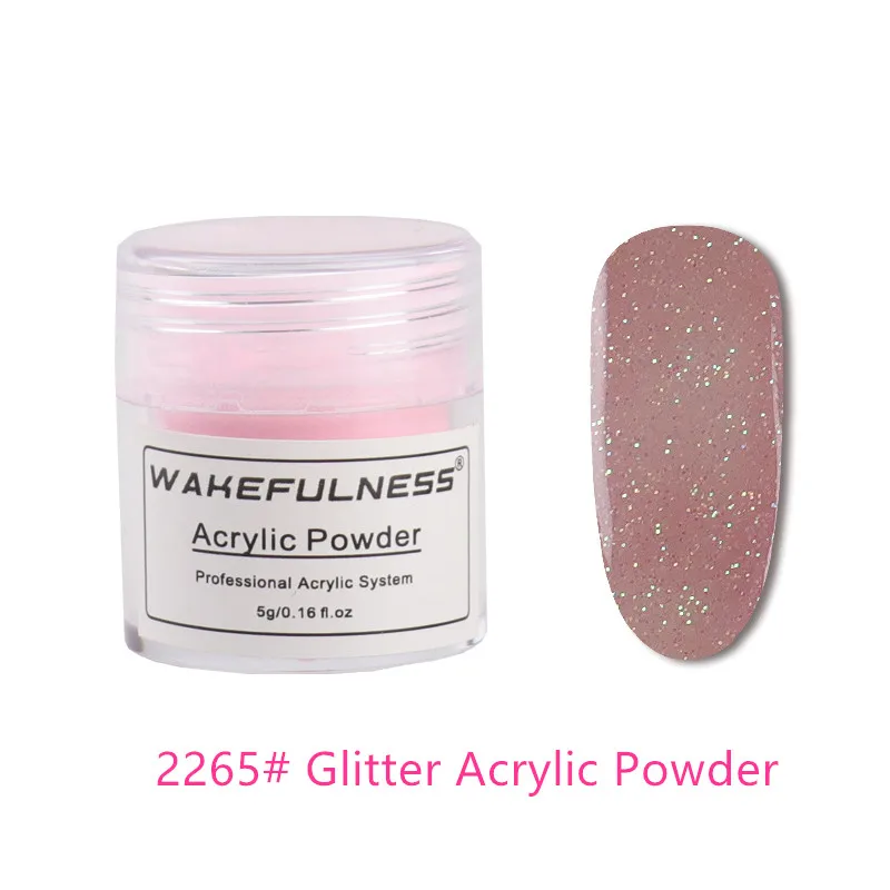 Bright Pink Acrylic Powder Glitters Nail Art Artisan Color Acrylic Nail