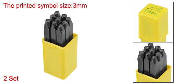 1or8inch 3mm Uxcell номер металлический штамп 2 набора цифр от 0 до 9 цифр пробойник набор дерево кожа сталь пробойник инструмент кожа ремесло Штамп 7 размеров - Цвет: 1or8inch 3mm